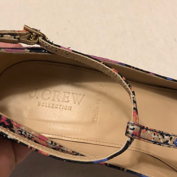JCrew Everly Cap Toe Printed T-strap Pump-Pre❤️’d - Picture 5 of 8